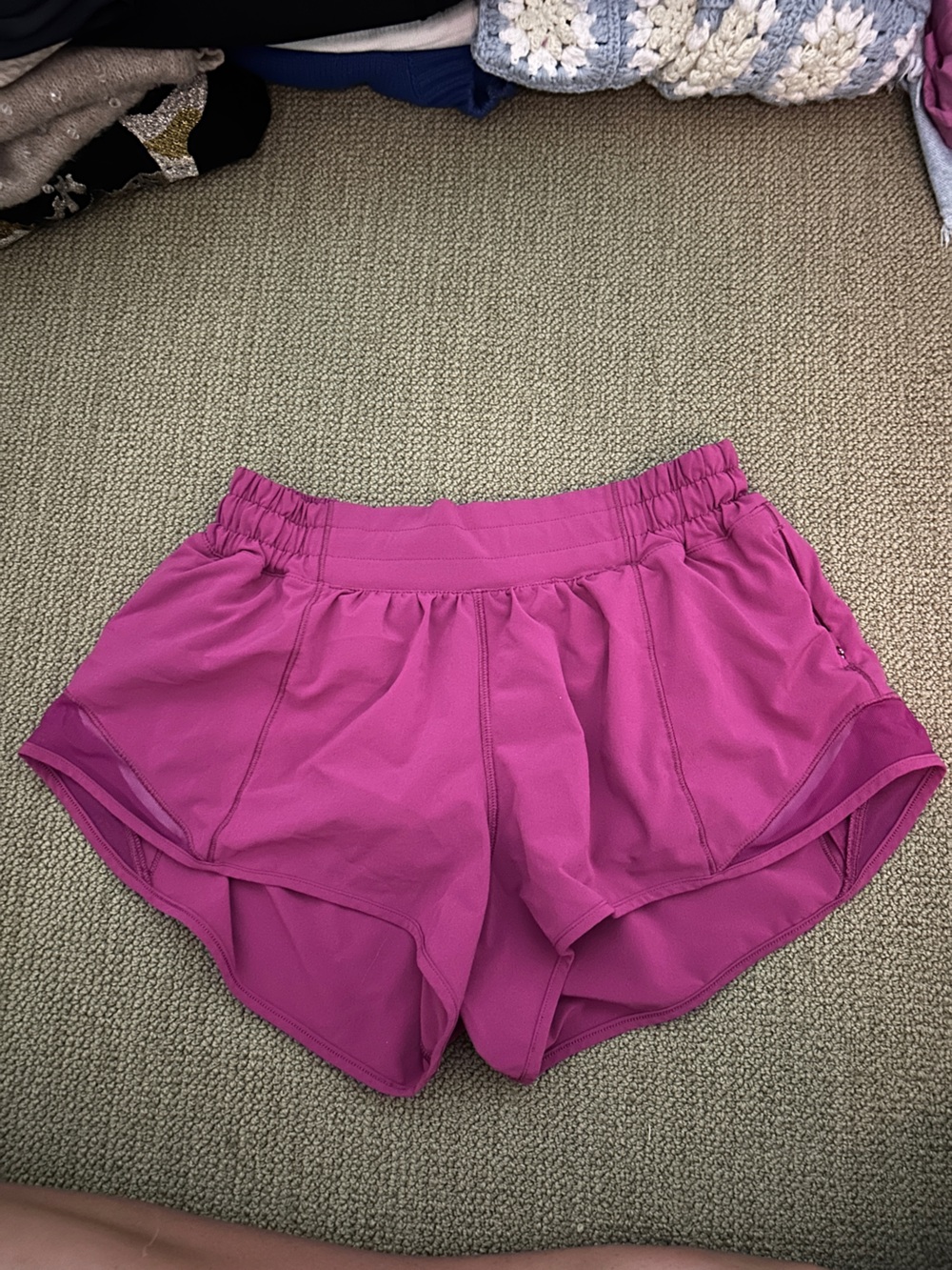 lululemon athletica Bright Magenta Athletic Shorts